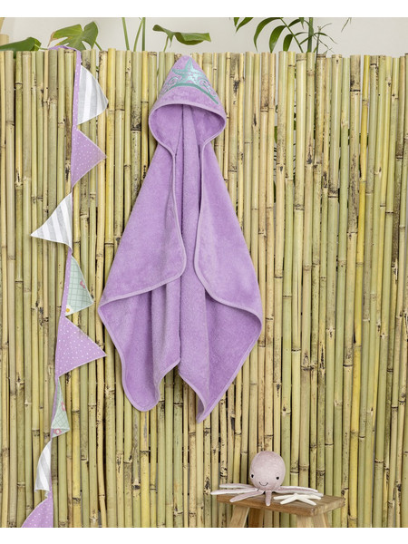 Nima Coralia Βρεφικό Μπουρνούζι Κάπα Λιλά 70x120cm