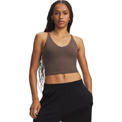Under Armour Meridian Γυναικείο Αθλητικό Crop Top Σοκολατί 6013766-200