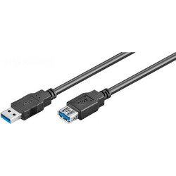 Goobay 93998 Καλώδιο USB-A Male 3.0 to USB-A Female 1.8m Black