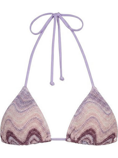 Mc2 Saint Barth Bikini Top Τριγωνάκι Λιλά LEH0001-09261L