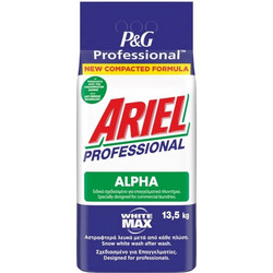 Ariel Professional Alpha Επαγγελματική Σκόνη Πλυντηρίου με Λευκαντικό 13.5kg
