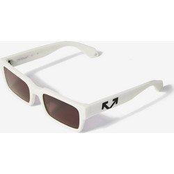 Off White 1032 0107 Γυναικεία Γυαλιά Ηλίου Τετράγωνα Κοκάλινα Λευκά με Καφέ Φακό