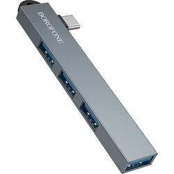 Borofone FH1A USB Hub 3.0 USB-C με 4 Θύρες USB-A