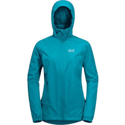 Jack Wolfskin Γυναικείο Μπουφάν Softshell Μακρύ Αδιάβροχο Βεραμάν 1111201-1620002
