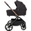 Adamex Como Καρότσι Μωρού 3 σε 1 Satin Carbon