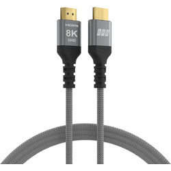 EFB Elektronik Καλώδιο HDMI 2.1 Braided HDMI Male to HDMI Male 3m Black HDMI-21-00004