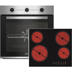 Beko Φούρνος Ηλεκτρικός Άνω Πάγκου 66lt 59.4cm BBIE12100XC με Κεραμικές Εστίες PS55500