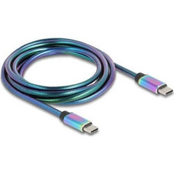 DeLOCK 81116 Stainless USB-C to USB-C 60W 2m Multicolor