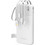 Wozinsky W11 Power Bank 10000mAh 10W με Ενσωματωμένα Καλώδια USB-C & Lightning White