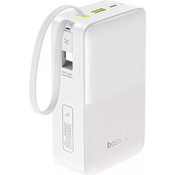 Baseus Enerfill FC51 Bipow2 Pro Power Bank 30000mAh 22.5W με Ενσωματωμένο Καλώδιο USB-C Power Delivery White