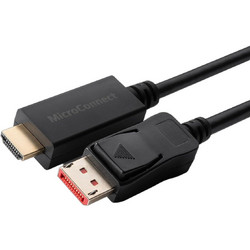 Microconnect Καλώδιο DisplayPort 1.4 to HDMI Male 0.5m Black 5704174300489
