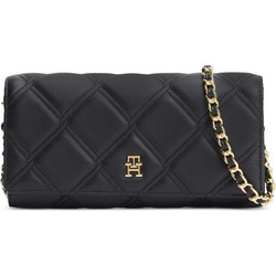 Tommy Hilfiger Μεγάλο Γυναικείο Πορτοφόλι με Clip Μαύρο AW0AW18795