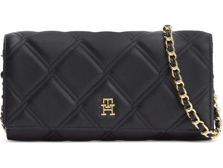 Tommy Hilfiger Μεγάλο Γυναικείο Πορτοφόλι με Clip Μαύρο AW0AW18795