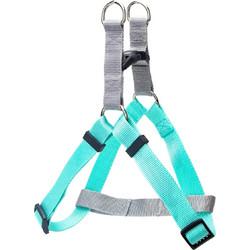 Nobleza Duo Colors Σαμαράκι Σκύλου Ιμάντας Γκρι Τιρκουάζ XL