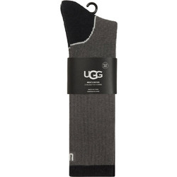 UGG Lockhart Μάλλινες Ανδρικές Κάλτσες Ψηλές με Σχέδια Ανθρακί 1158870-CRCLT