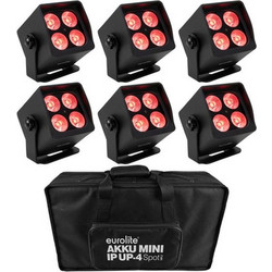 Eurolite Mini IP UP-4 QCL Sp MK2 Bundle Φωτορυθμικό Προβολέας LED PAR DMX RGBW