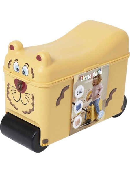 Little Rolla Lion Παιδική Βαλίτσα Καμπίνας 30x40x20cm με 4 Ρόδες Κίτρινη
