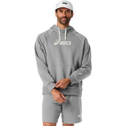 ASICS Logo Fleece Relaxed PO Ανδρικό Αθλητικό Φούτερ με Κουκούλα Γκρι 2031F327-020