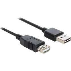 DeLOCK 83371 Καλώδιο USB-A Male 2.0 to USB-A Female 2m Black