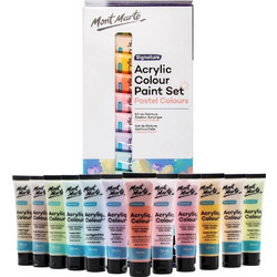Mont Marte Pastel Σετ Ακρυλικά Χρώματα Ζωγραφικής 36ml 12τμχ