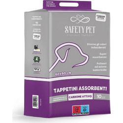 Safety Pet Quickdry Carbon Επιδαπέδιες Πάνες Σκύλου με Ενεργό Άνθρακα 90x60cm 10τμχ