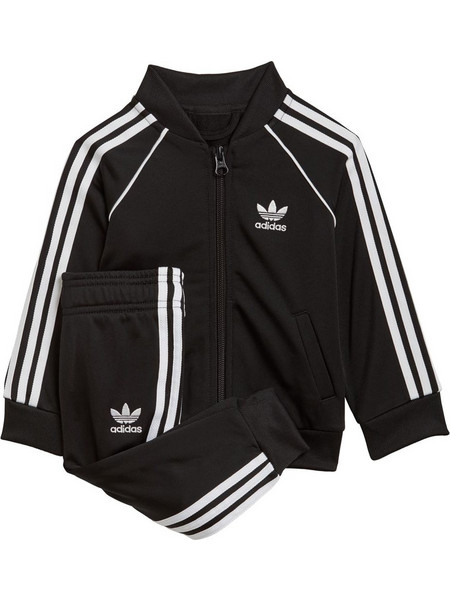 Adidas Βρεφικό Σετ Φόρμας Χειμωνιάτικο Μαύρο Λευκό GN8441