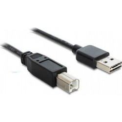 Powertech CAB-U090 Καλώδιο USB-A Male 2.0 to USB-B Male 1.5m Black