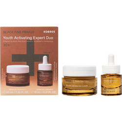 Korres Black Pine Primus Youth Activating Expert Duo Black Pine Primus Wrinkle Defying Day Cream 40ml + 6xHA Wrinkle Smotthing Youth Activator Serum 15ml