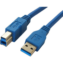 04.001.0296 Καλώδιο USB-A Male 3.0 to USB-B Male 1.8m Blue 2τμχ