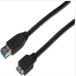 Digitus AK-300116-010-S Καλώδιο USB-A Male 3.0 to USB-B Micro Male 1m Black
