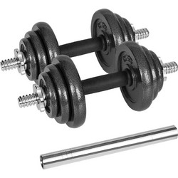 Rebel RBA-2327-20 Ρυθμιζόμενοι Αλτήρες Σετ με Μπάρα 20kg