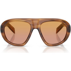Prada PRC05S-25O04N Γυναικεία Γυαλιά Ηλίου Μάσκα Κοκάλινα Καφέ με Καφέ Φακό