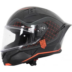 Str Jax Black Grey Red Κράνος Μηχανής Full Face 1400gr