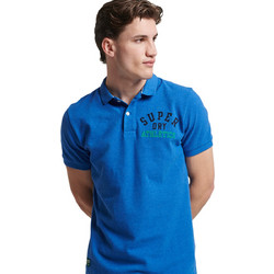 Superdry Vintage Superstate Ανδρική Αθλητική Μπλούζα Polo Μπλε M1110349A-0YB