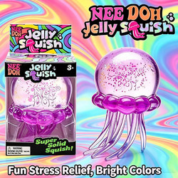 Schylling NeeDoh Jellyfish Jumbo Squishy Μωβ