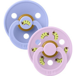 BIBS Studio Colour Caterpillar Πιπίλες Καουτσούκ 6-18m Violet Sky 2τμχ