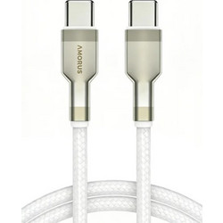 Amorus 6628004247A Braided USB-C to USB-C 60W 1m White Gold