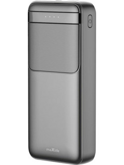 Maxlife MXPB-09 Power Bank 20000mAh 65W με 2 Θύρες USB-A & Θύρα USB-C Power Delivery Grey
