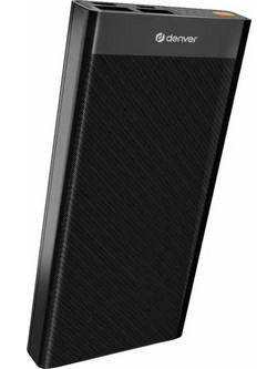 Denver PQC-10008 Power Bank 10000mAh 22.5W με 2 Θύρες USB-A & 2 Θύρες USB-C Power Delivery Black