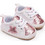 Childrenland Βρεφικά Sneakers Αγκαλιάς Άσπρο Ροζ Χρυσό D5107