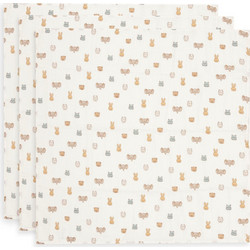 Jollein Jollies Πάνες Αγκαλιάς από Μουσελίνα Μπεζ 70x70cm 3τμχ 535-851-68196
