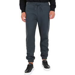 Double Ανδρικό Παντελόνι Φόρμας Fleece με Λάστιχο Ανθρακί 262MPAN-6055