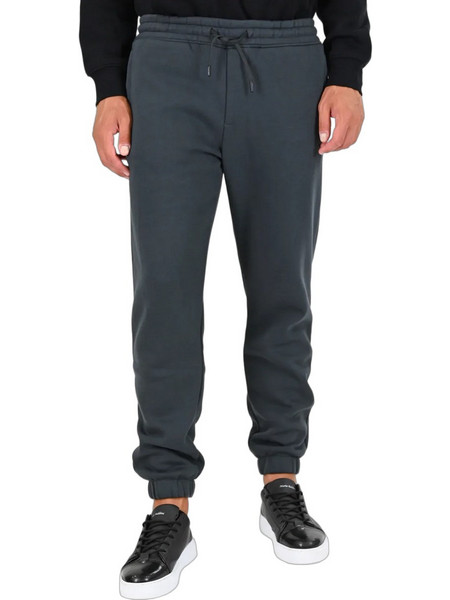 Double Ανδρικό Παντελόνι Φόρμας Fleece με Λάστιχο Ανθρακί 262MPAN-6055