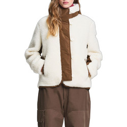 Aigle Γυναικεία Ζακέτα Fleece Μακριά με Φερμουάρ Εκρού 3AIW26WFLE006-BV4010