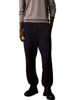 Calvin Klein Ανδρικό Παντελόνι Φόρμας Fleece με Λάστιχο Μαύρο LV04LH234G-UB1