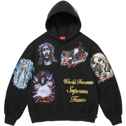 Supreme Ανδρικό Φούτερ με Κουκούλα & Τσέπες Μαύρο FW26SW67