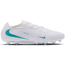 Nike Phantom 6 Low Pro AG HQ2317-100 Ποδοσφαιρικά Παπούτσια με Τάπες και Καλτσάκι Λευκά Τιρκουάζ