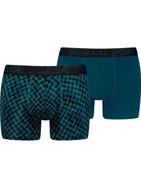 Puma Ανδρικά Μποξεράκια Σετ 2Pack Πετρόλ 701239584-002