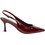 Happy Corner Γόβες Slingback Λουστρίνι με Λεπτό Ψηλό Τακούνι Μπορντό HCLT2519