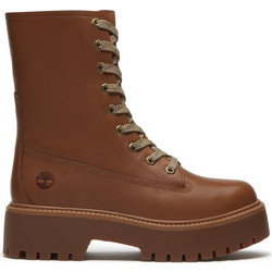 Timberland Γυναικεία Αρβυλάκια Δερμάτινα Καφέ με Χοντρό Χαμηλό Τακούνι TB0A5SAHEM65